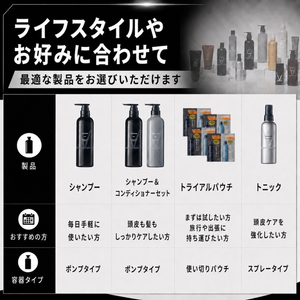 バイタリズム スカルプ シャンプー＆コンディショナーセット MEN 500ml
